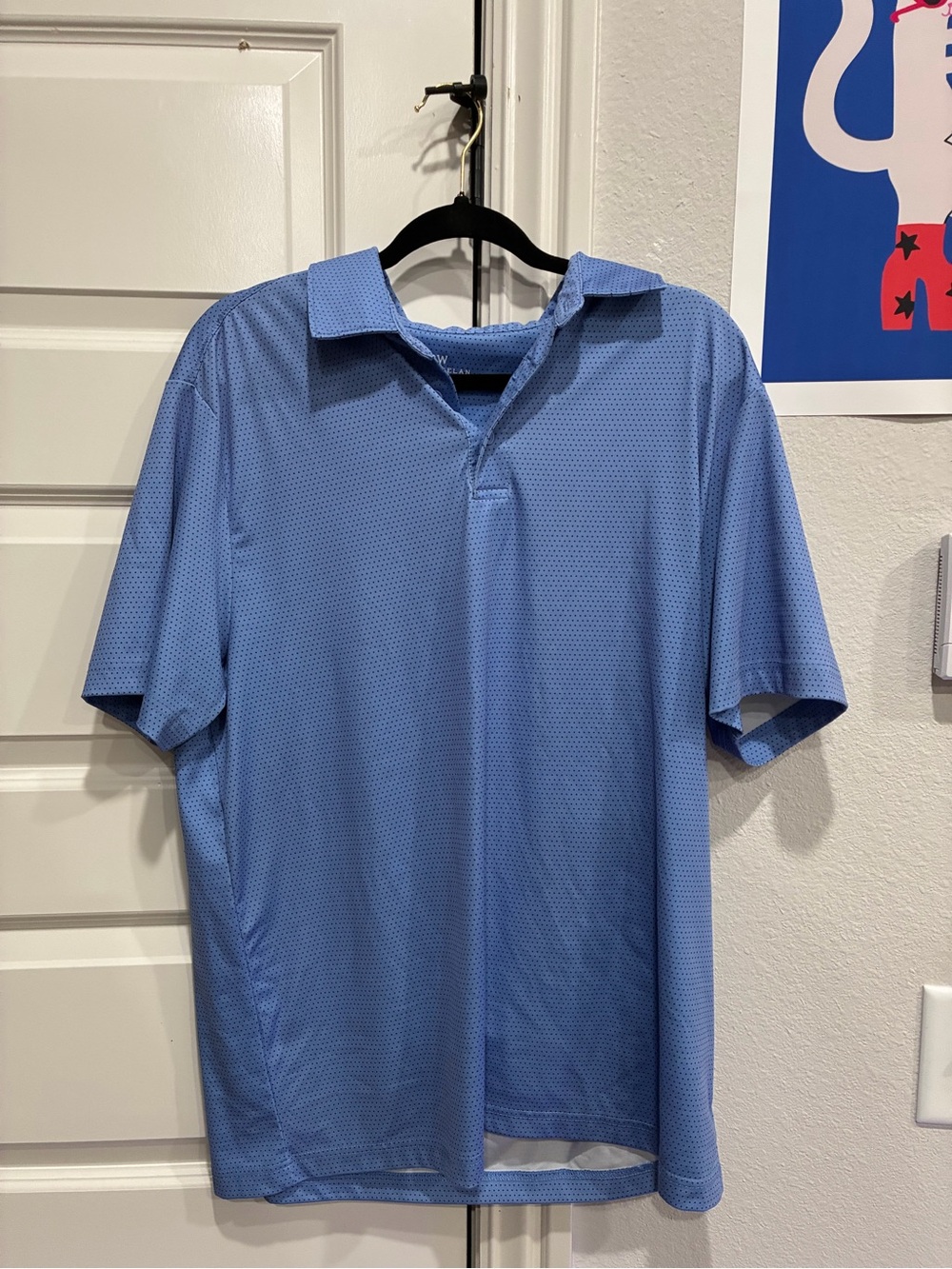 Men's Performance Polo in Sky Blue